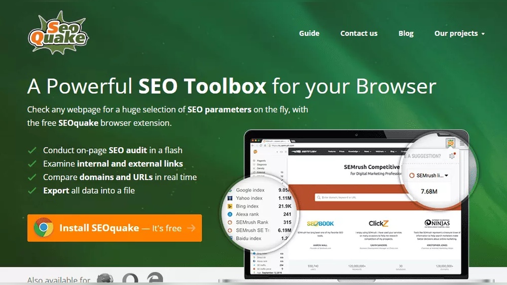 Seoquake Configuration