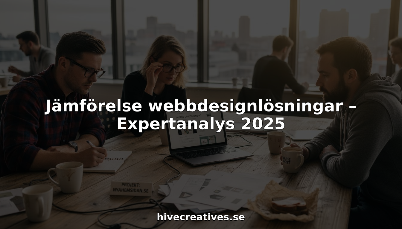 jämförelse webbdesignlösningar