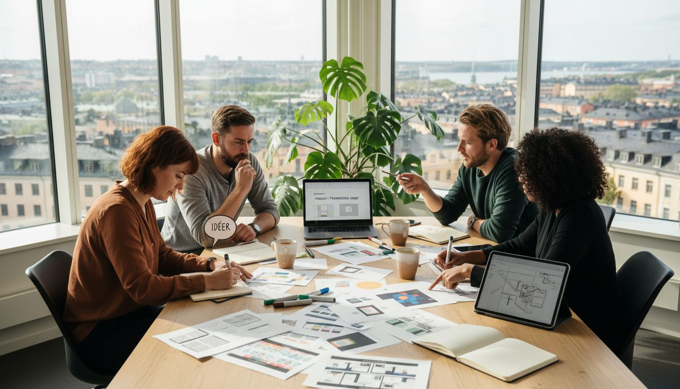 byråns process för kreativa kampanjer