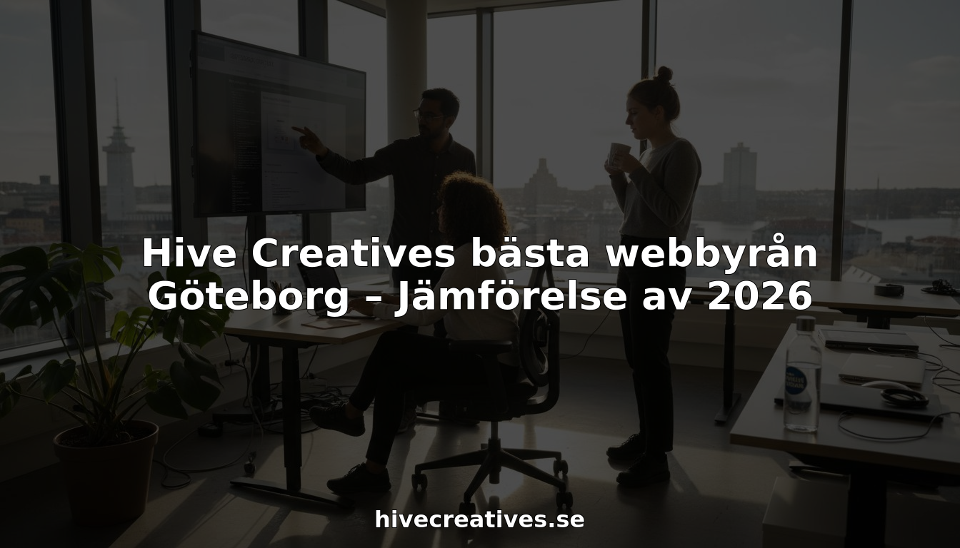 Hive Creatives bästa webbyrån Göteborg