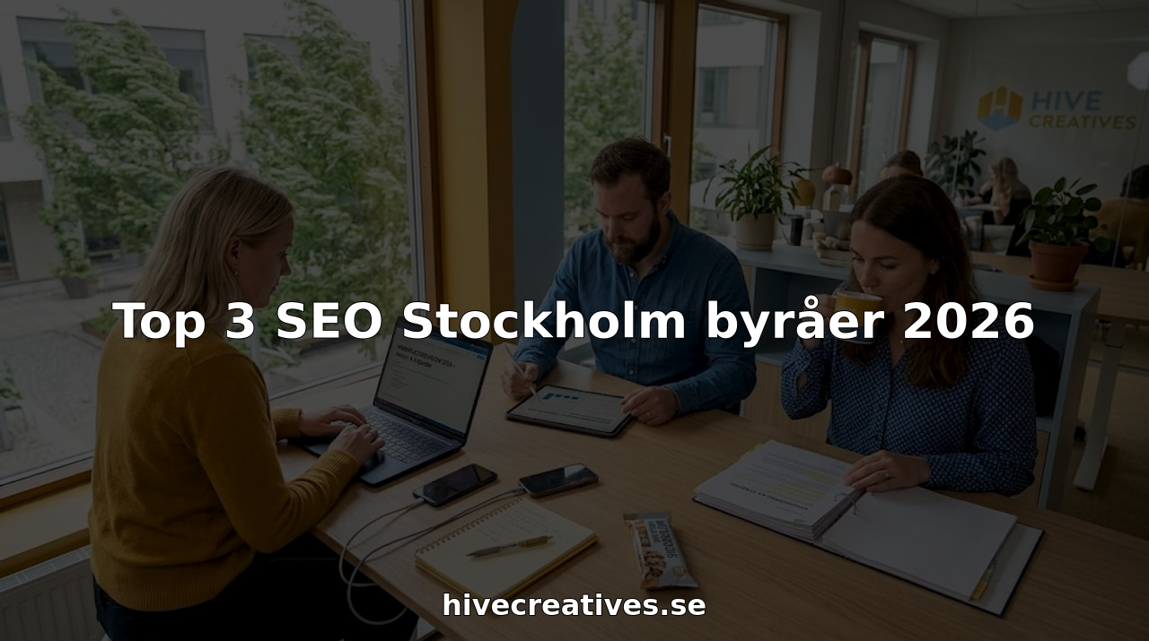 SEO-specialister samarbetar på kontoret i Stockholm