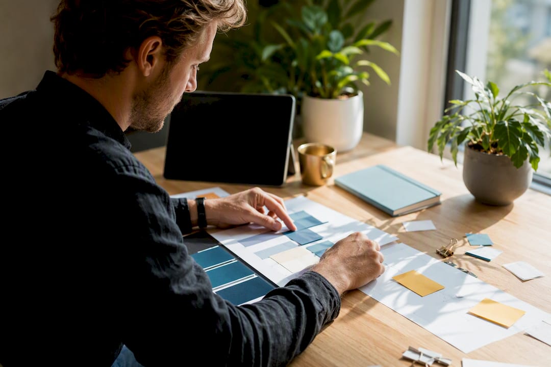 Händer som organiserar digitala marknadsföringsdata