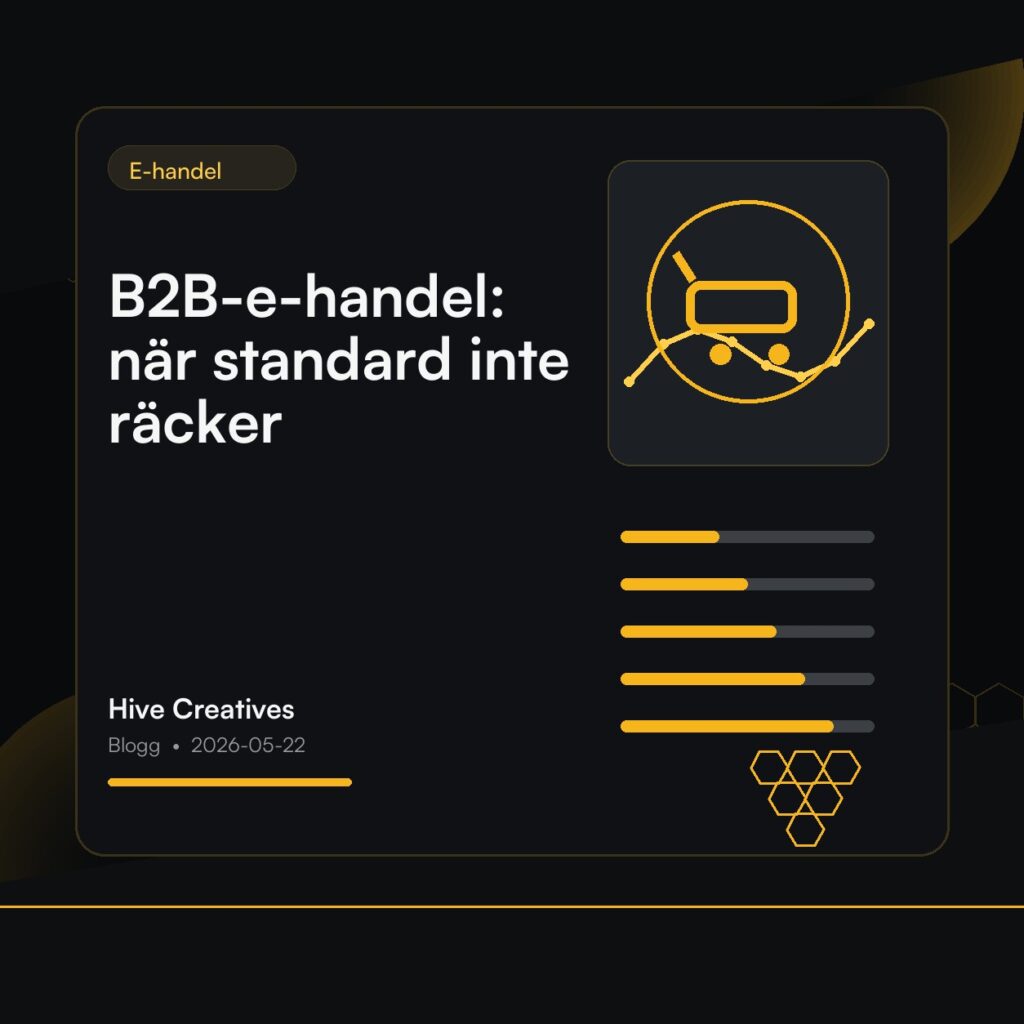B2B-e-handel: när standard inte räcker