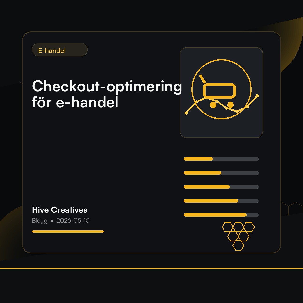 Checkout-optimering för e-handel