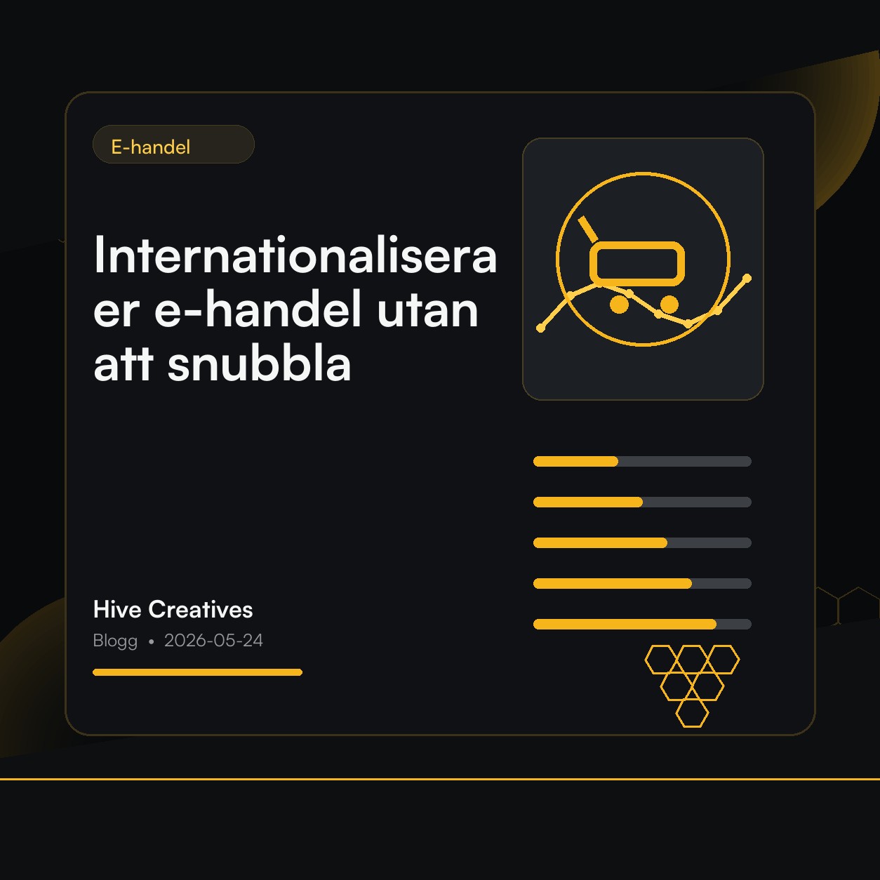 Internationalisera er e-handel utan att snubbla