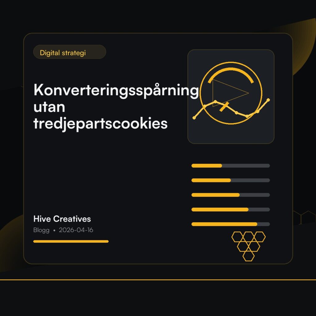 Konverteringsspårning utan tredjepartscookies