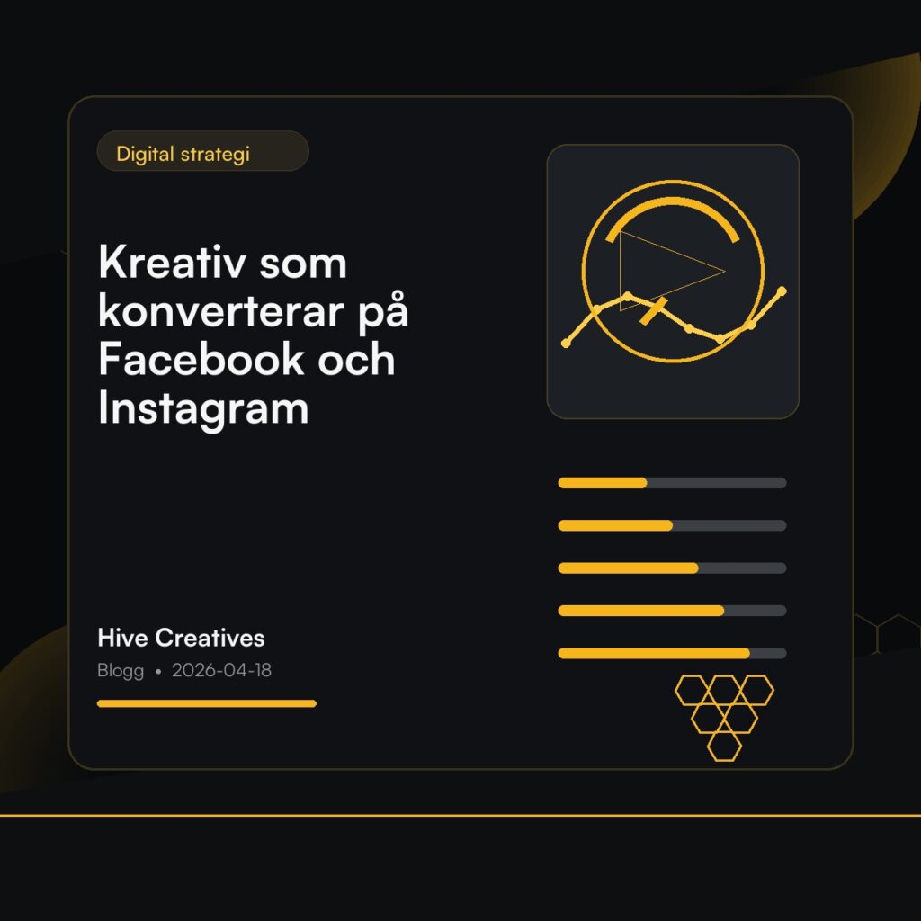 Kreativ som konverterar på Facebook och Instagram