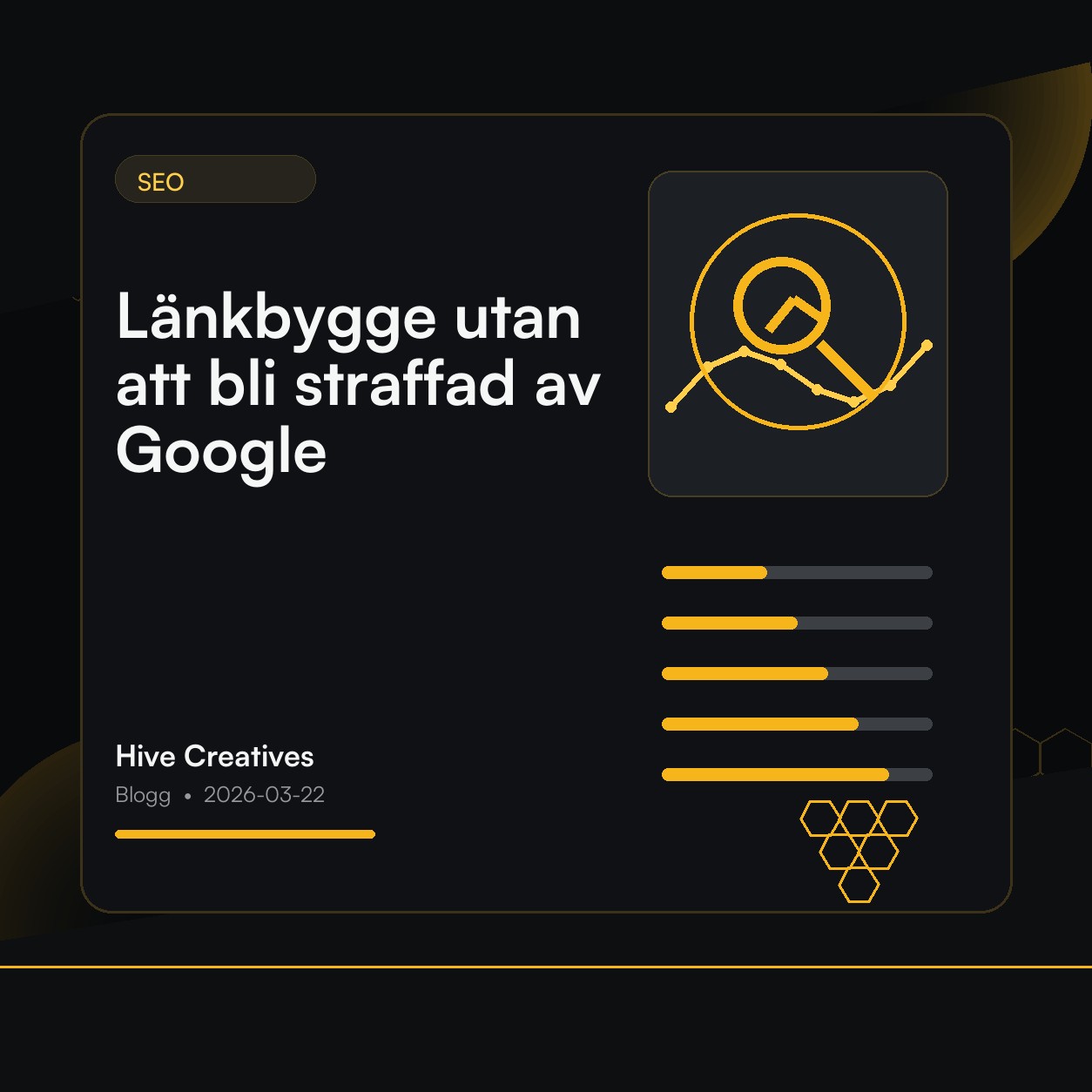 Länkbygge utan att bli straffad av Google