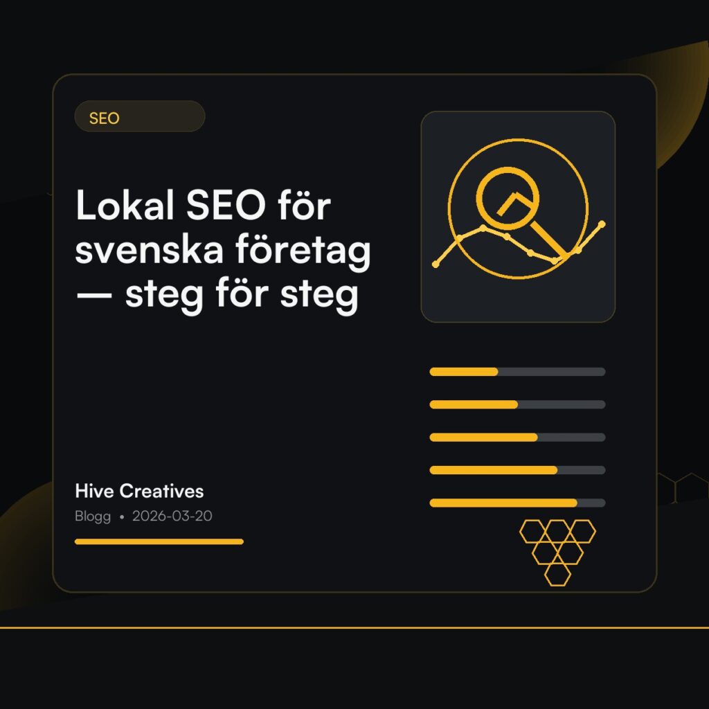 Lokal SEO för svenska företag – steg för steg