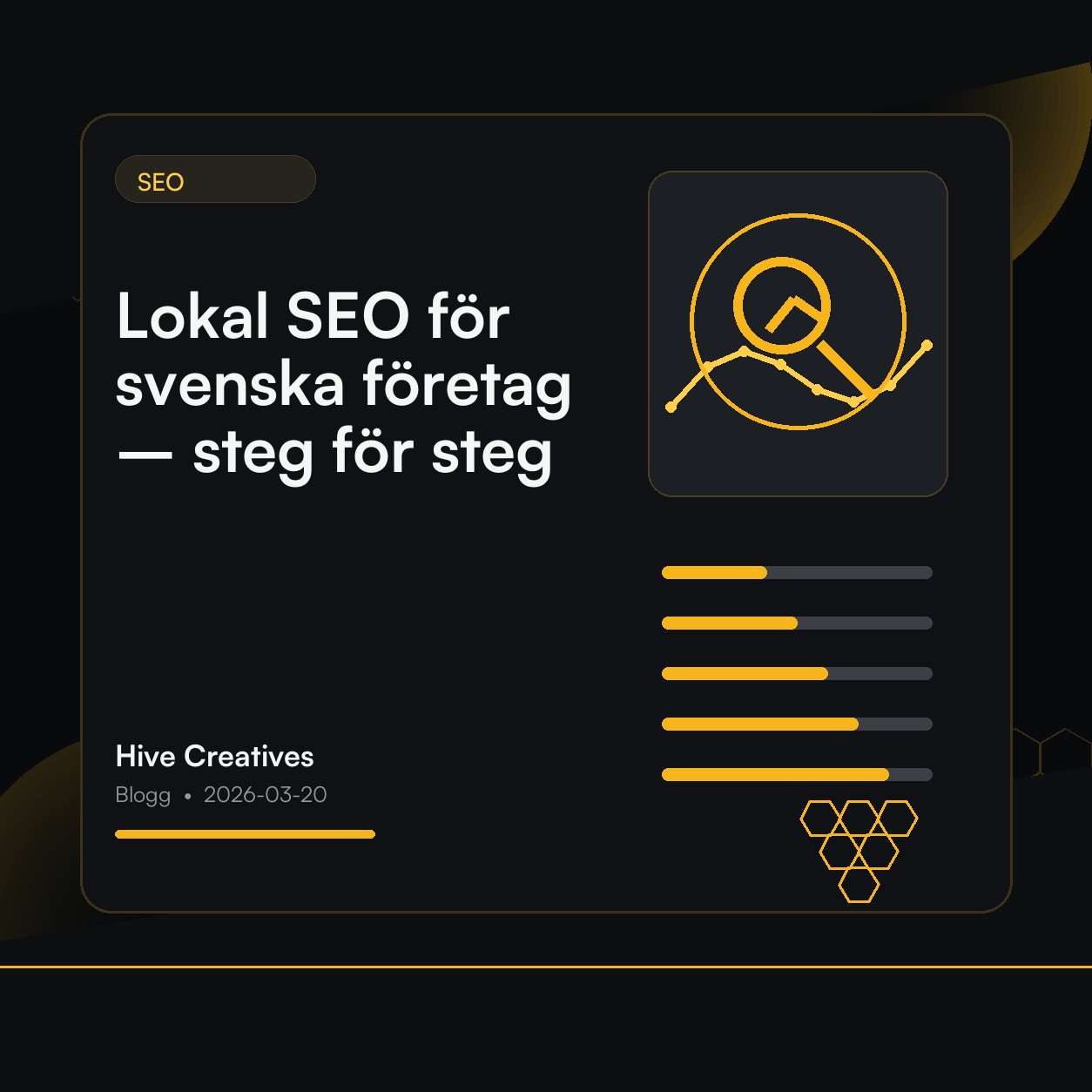 Lokal SEO för svenska företag – steg för steg