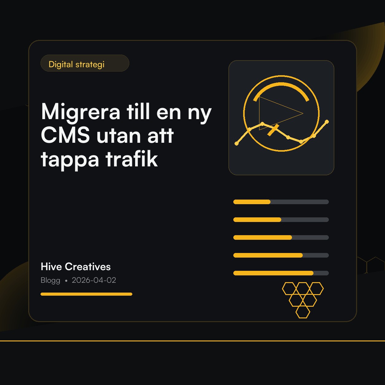 Migrera till en ny CMS utan att tappa trafik