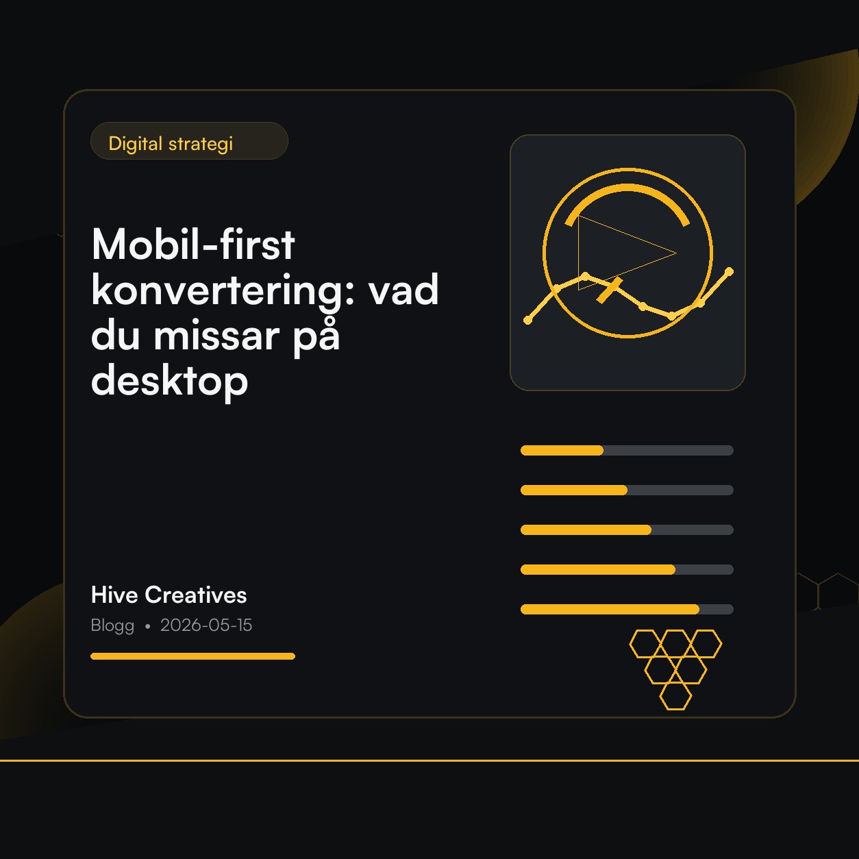 Mobil-first konvertering: vad du missar på desktop