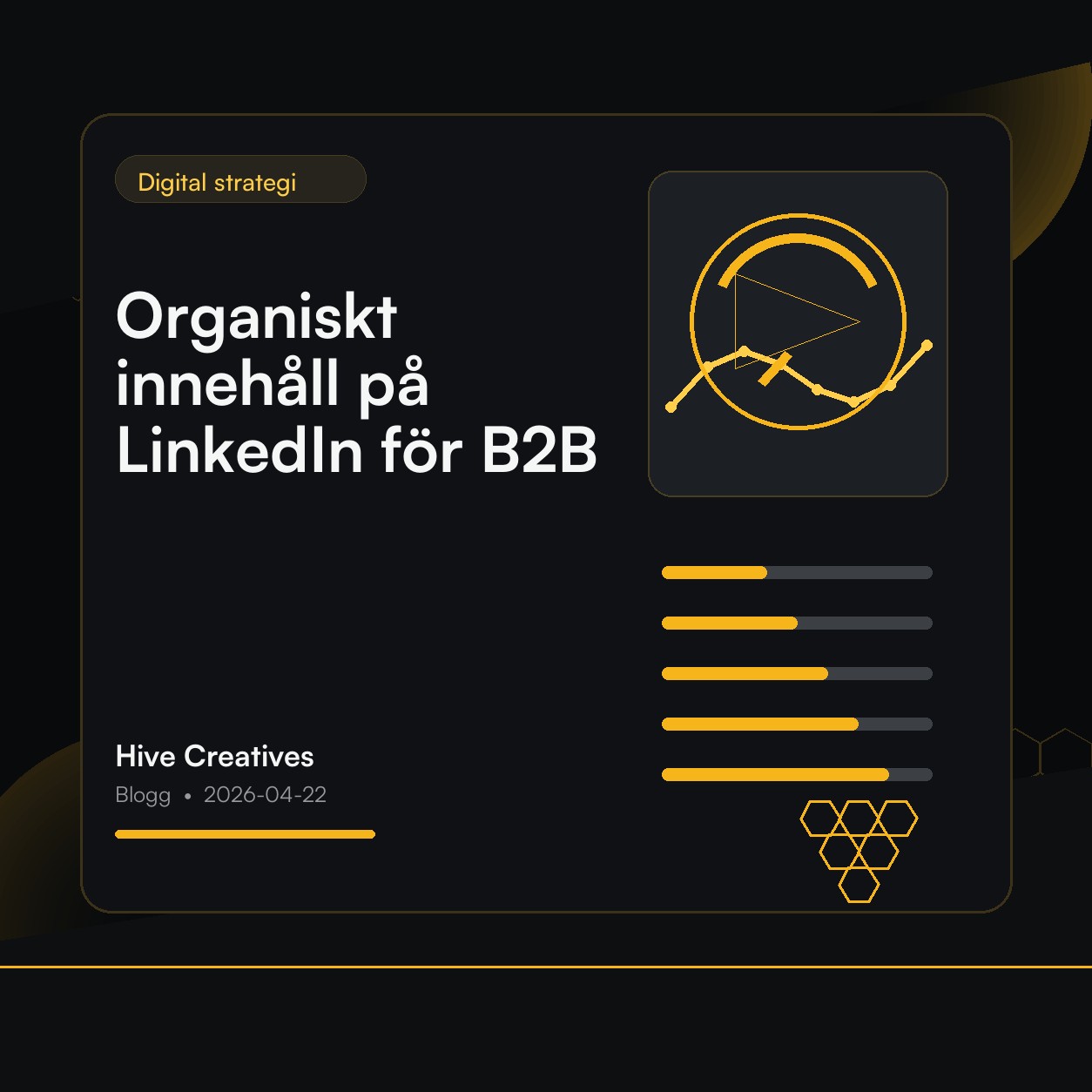 Organiskt innehåll på LinkedIn för B2B