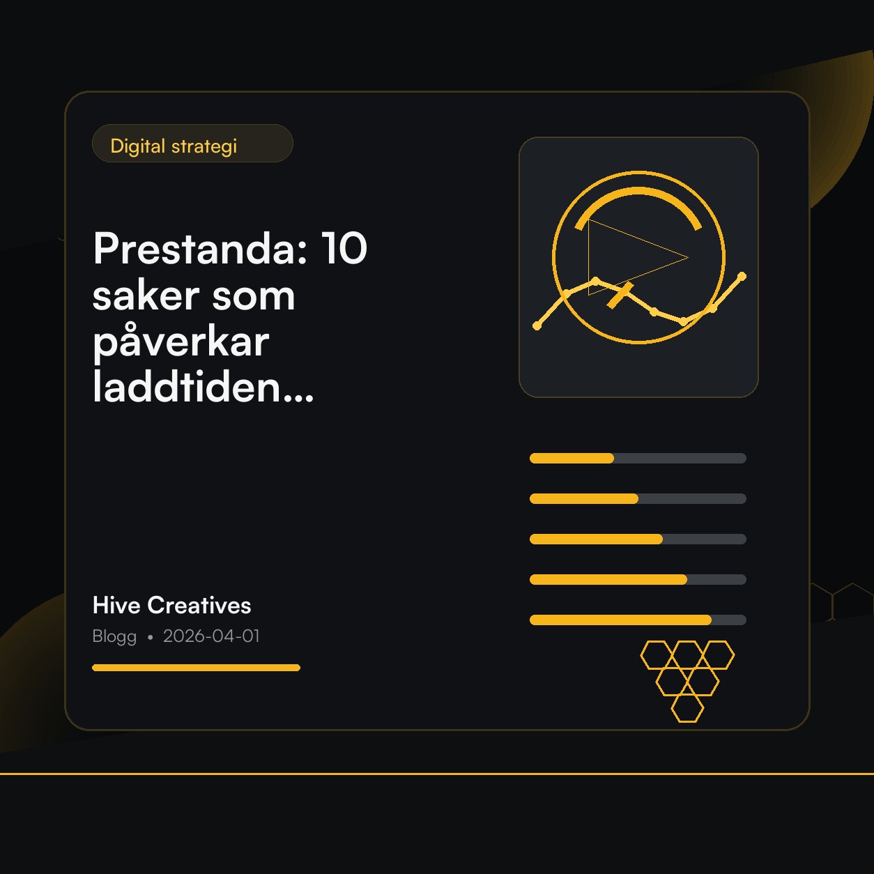 Prestanda: 10 saker som påverkar laddtiden mest