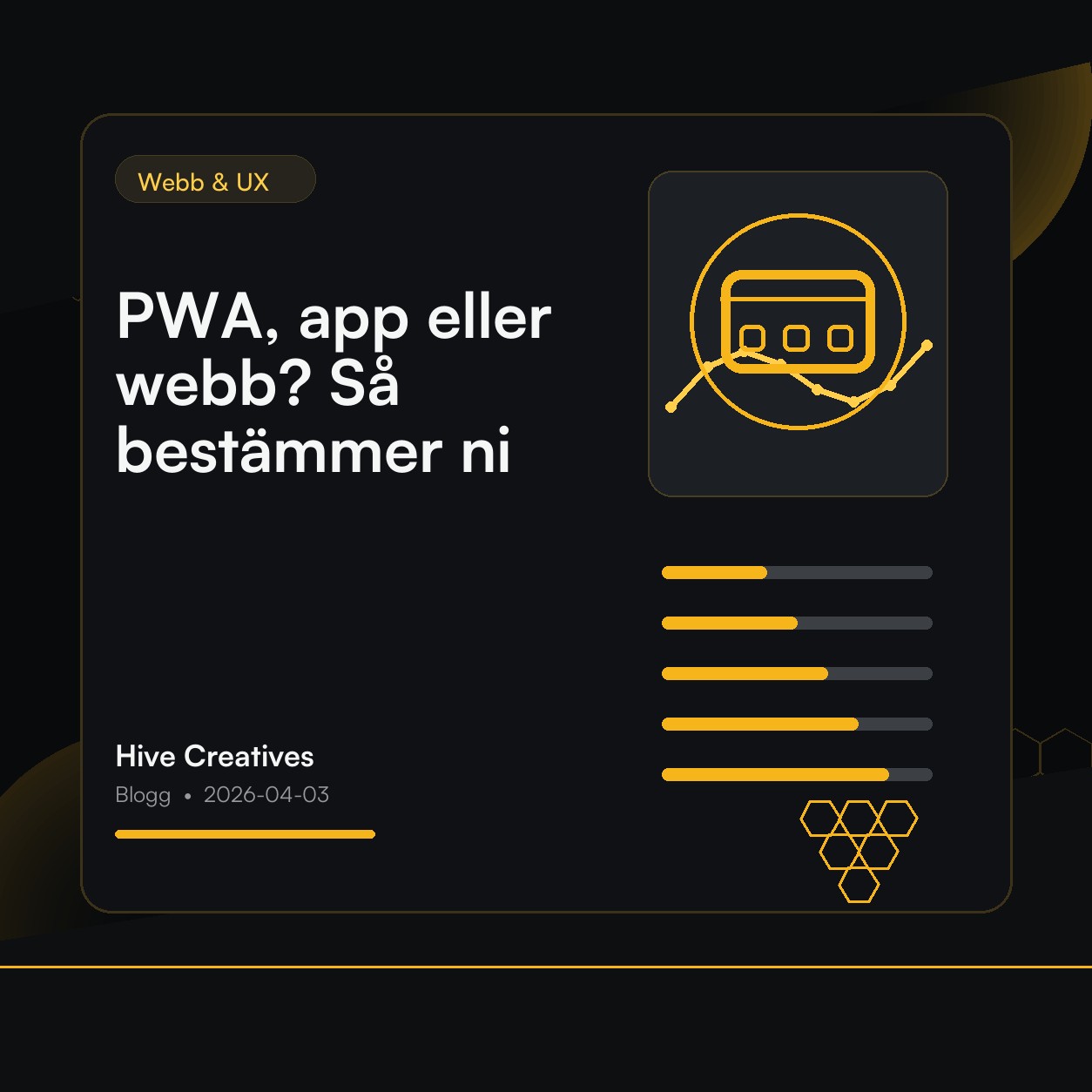 PWA, app eller webb? Så bestämmer ni