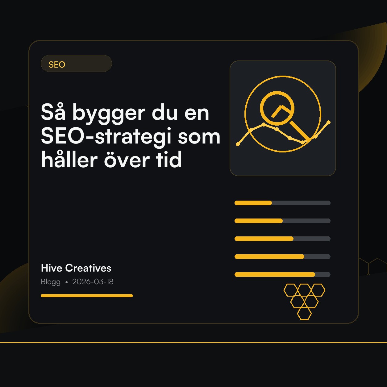 Så bygger du en SEO-strategi som håller över tid