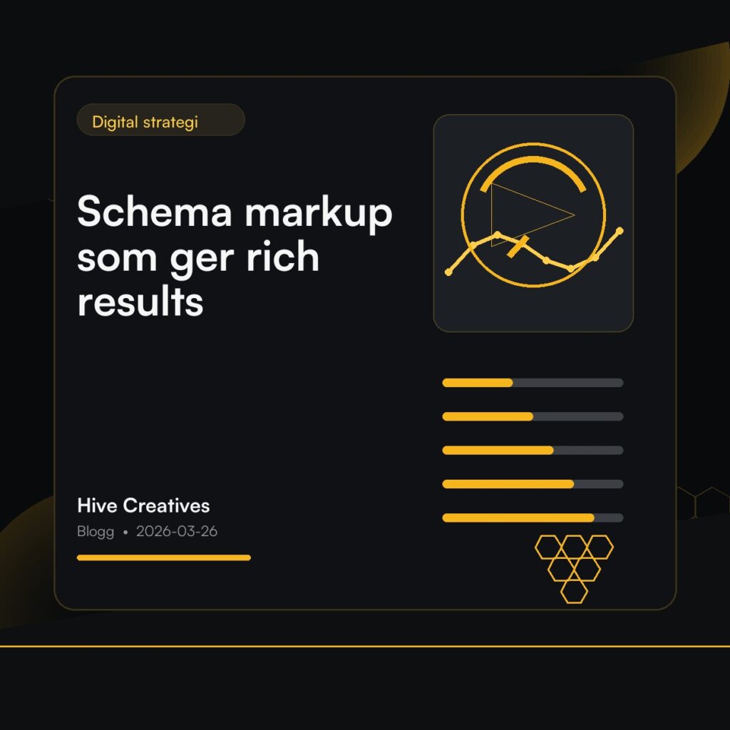 Schema markup som ger rich results