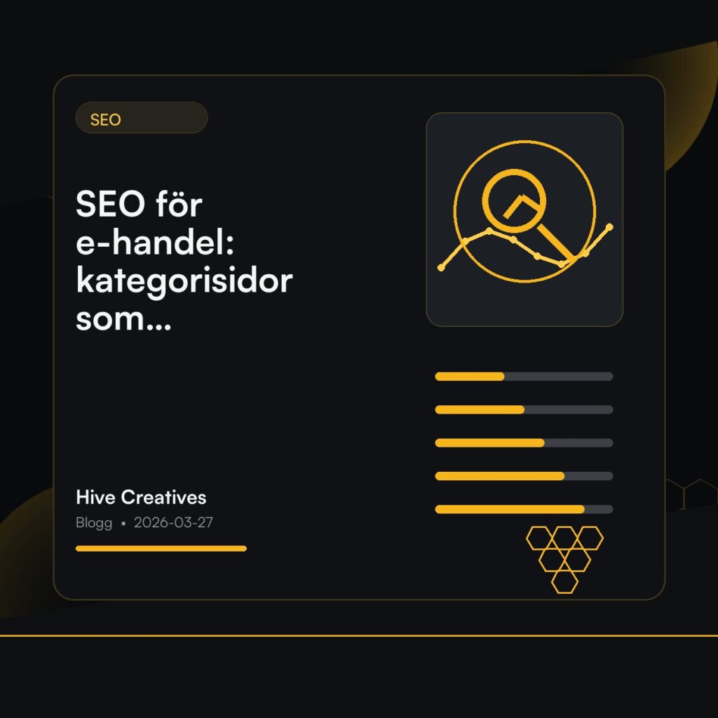 SEO för e-handel: kategorisidor som konverterar