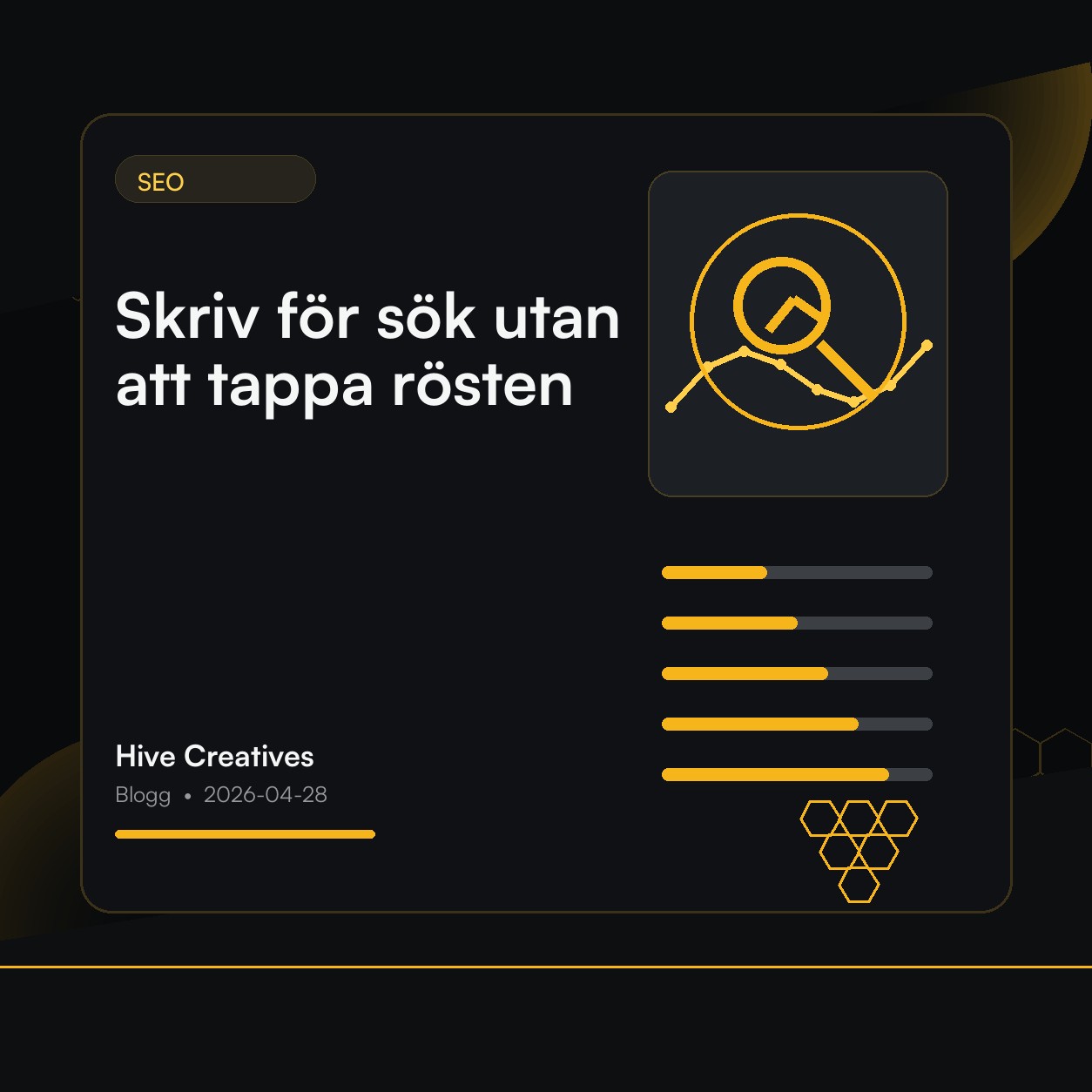 Skriv för sök utan att tappa rösten